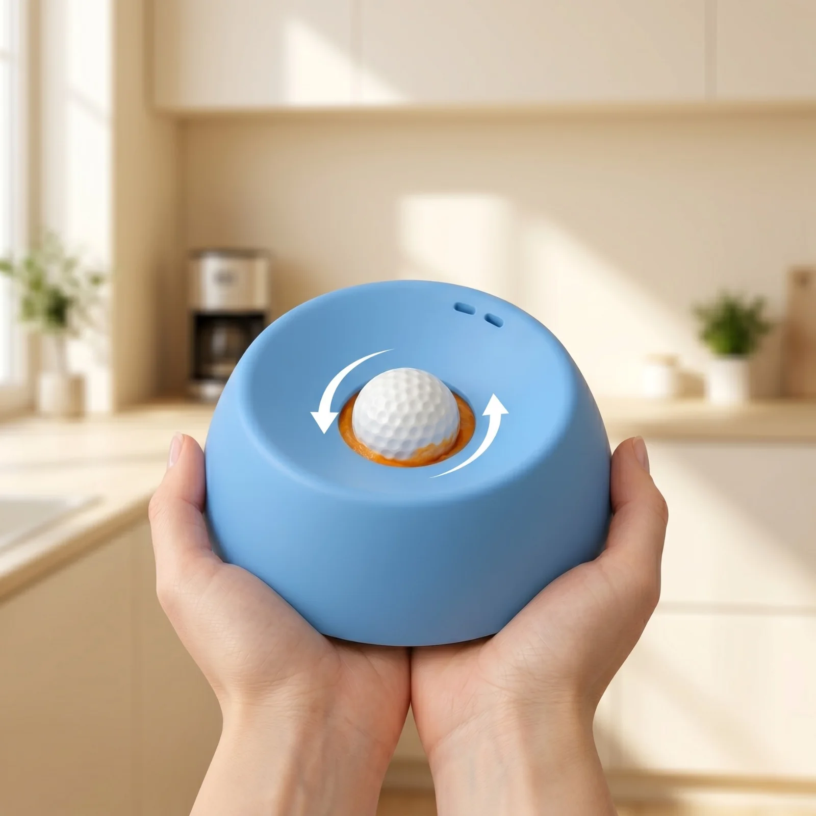 WolnaMiska — skala produktu w rękach